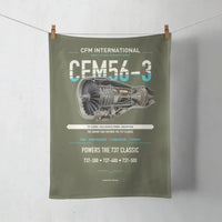 Thumbnail for CFM56-3 design on green army towel