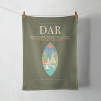 Thumbnail for Julius Nyerere International Airport (DAR) design on green army towel