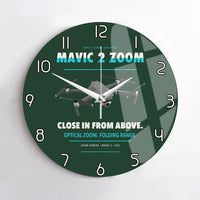 Thumbnail for DJI Mavic 2 Zoom design on dark green no frame wall clock
