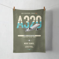 Thumbnail for Airbus A320neo design on green army towel