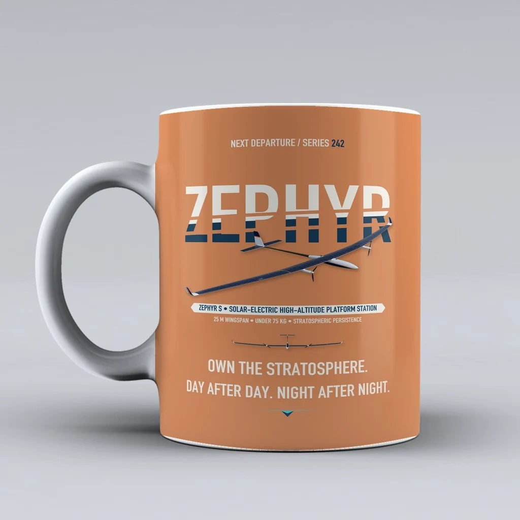 Zephyr S Mug design on orange airbus