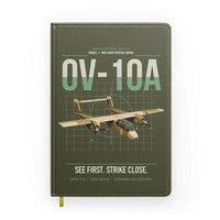Thumbnail for OV-10A Bronco design on green army notebook