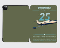 Thumbnail for Bombardier Learjet 25 design on green army ipad tablet case