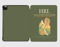 Thumbnail for Valley International Airport (HRL) design on green army ipad tablet case