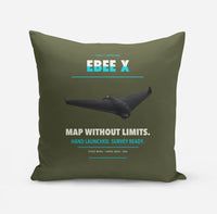 Thumbnail for AgEagle eBee X design on green army pillow