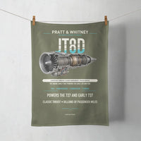 Thumbnail for JT8D design on green army towel