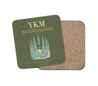 Thumbnail for Yakima Air Terminal (McAllister Field) (YKM) design on green army 1 piece coaster