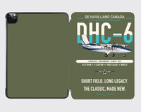 Thumbnail for DHC-6 Twin Otter Classic 300-G design on green army ipad tablet case