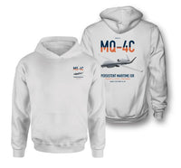 Thumbnail for MQ-4C Triton IFC-4 design on white double-side hoodie, double-side print