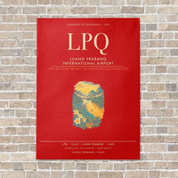 Thumbnail for Luang Prabang International Airport LPQ - Canvas Framed - Red