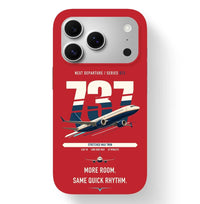 Thumbnail for Boeing 737 MAX 9 design on red magsafe iphone case