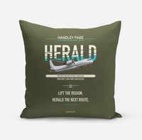 Thumbnail for Handley Page HPR.7 Dart Herald design on green army pillow