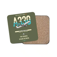 Thumbnail for Airbus A330-300 design on green army 1 piece coaster
