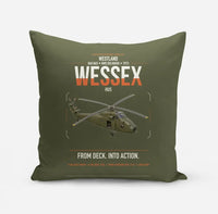 Thumbnail for Westland Wessex HU5 design on green army pillow