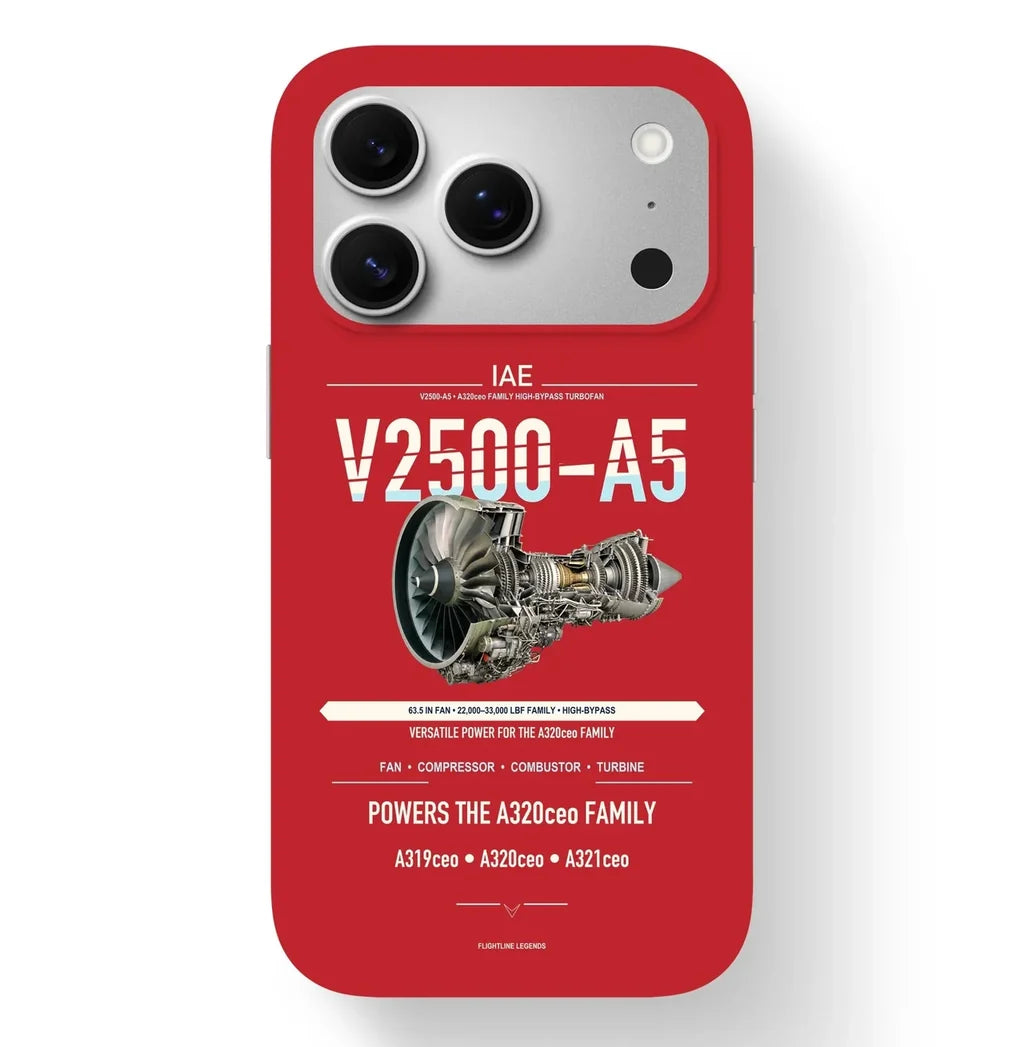 V2500-A5 Case design on red iphone case