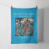 Thumbnail for VINTAGE G4102 - The Final Boarding - Designed Towels design on turquoise