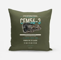Thumbnail for CFM56-3 design on green army pillow