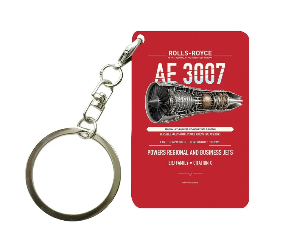 AE 3007 Key Chain design on red key chain