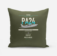 Thumbnail for Piper PA-24-250 Comanche 250 design on green army pillow