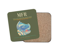 Thumbnail for Rogue Valley International–Medford Airport (MFR) design on green army 1 piece coaster