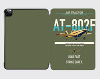 Thumbnail for Air Tractor AT-802F design on green army ipad tablet case