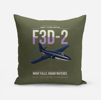 Thumbnail for F3D-2 Skyknight design on green army pillow