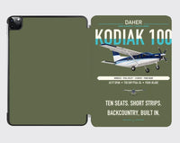 Thumbnail for Daher Kodiak 100 Series III design on green army ipad tablet case