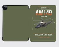 Thumbnail for Leonardo AW149 design on green army ipad tablet case