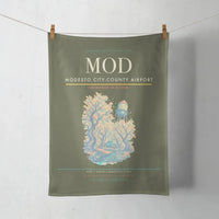 Thumbnail for Modesto City-County Airport (MOD) design on green army towel