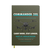 Thumbnail for Draganfly Commander 3XL design on green army notebook