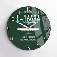 Thumbnail for Lockheed L-1649A Starliner design on dark green no frame wall clock