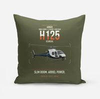 Thumbnail for Airbus H125 design on green army pillow