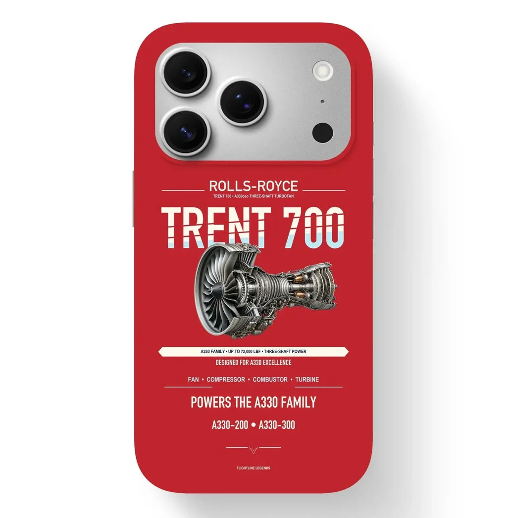 TRENT 700 Case design on red iphone case