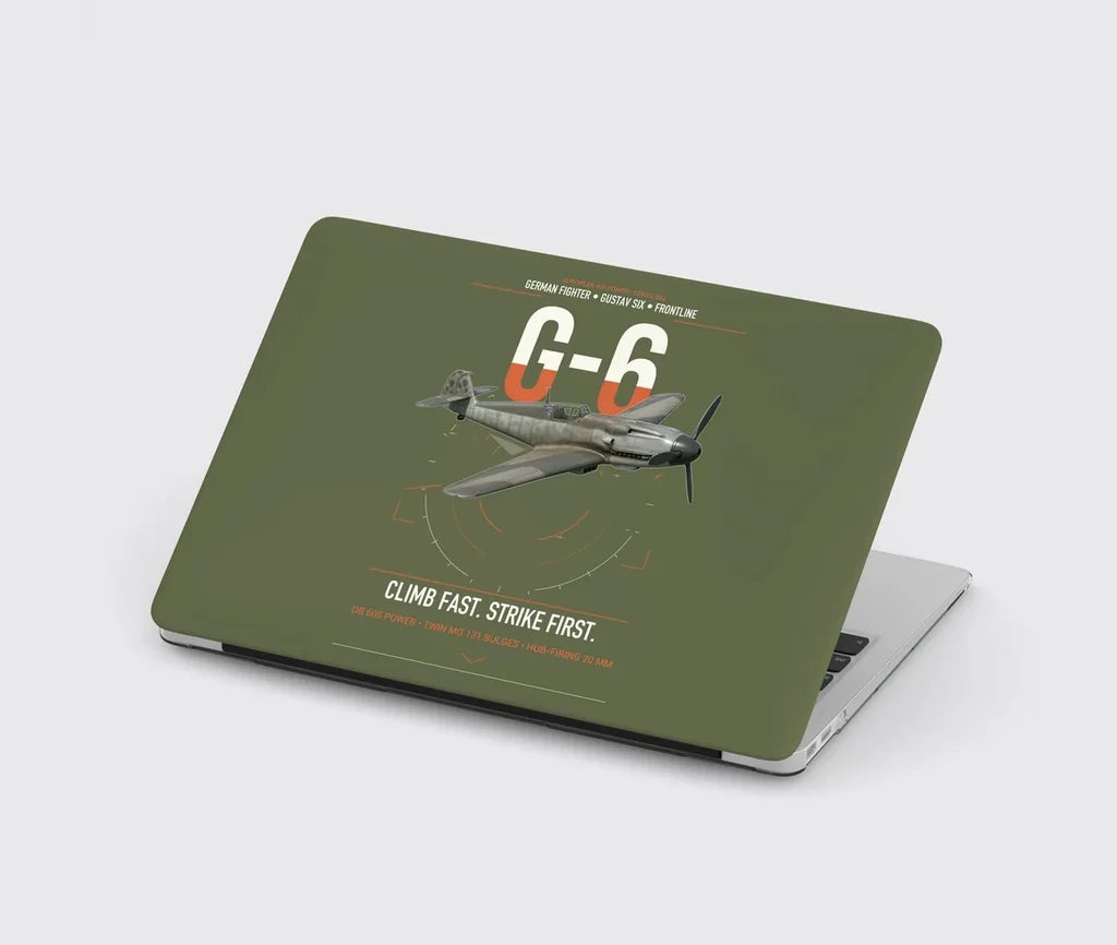 Messerschmitt Bf 109G-6 design on green army MacBook case