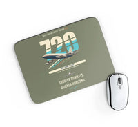 Thumbnail for Boeing 720B design on green army rectangle mouse pad