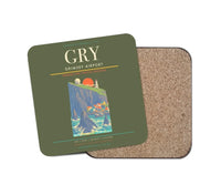 Thumbnail for Grimsey Airport GRY Coaster 1-Piece - Green Army