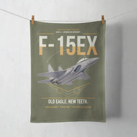 Thumbnail for F-15EX Eagle II design on green army towel
