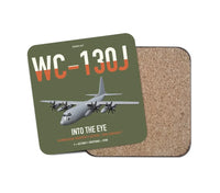 Thumbnail for WC-130J Hurricane Hunter design on green army 1 piece coaster
