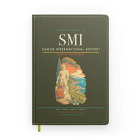 Thumbnail for Samos International Airport (SMI) design on green army notebook