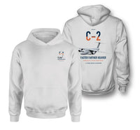 Thumbnail for Kawasaki C-2 design on white double-side hoodie, double-side print