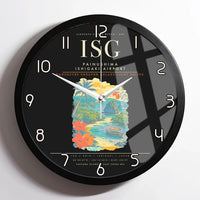 Thumbnail for Painushima Ishigaki Airport ISG Wall-Clock Framed - Black