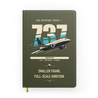 Thumbnail for Boeing 737 MAX 7 design on green army notebook
