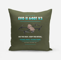 Thumbnail for Autel EVO II Dual 640T V3 design on green army pillow