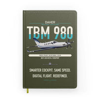Thumbnail for Daher TBM 980 design on green army notebook
