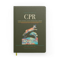 Thumbnail for Casper–Natrona County International Airport (CPR) design on green army notebook