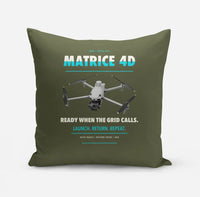 Thumbnail for DJI Matrice 4D design on green army pillow