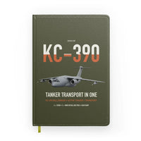 Thumbnail for Embraer KC-390 Millennium design on green army notebook