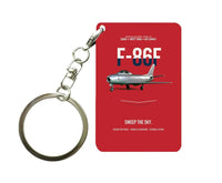 Thumbnail for F-86F SABRE Key Chain design on red key chain