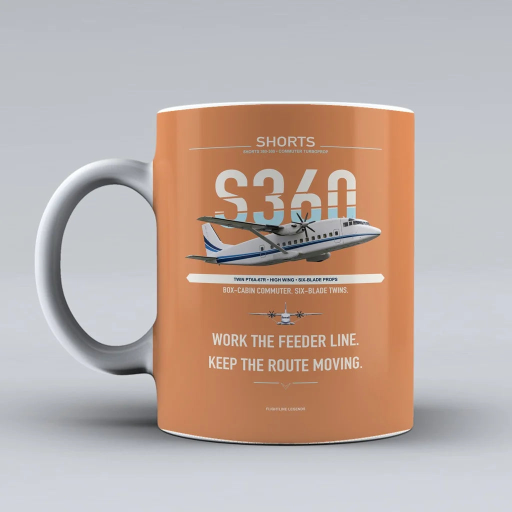 360-300 Mug design on orange shorts