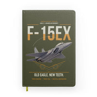 Thumbnail for F-15EX Eagle II design on green army notebook